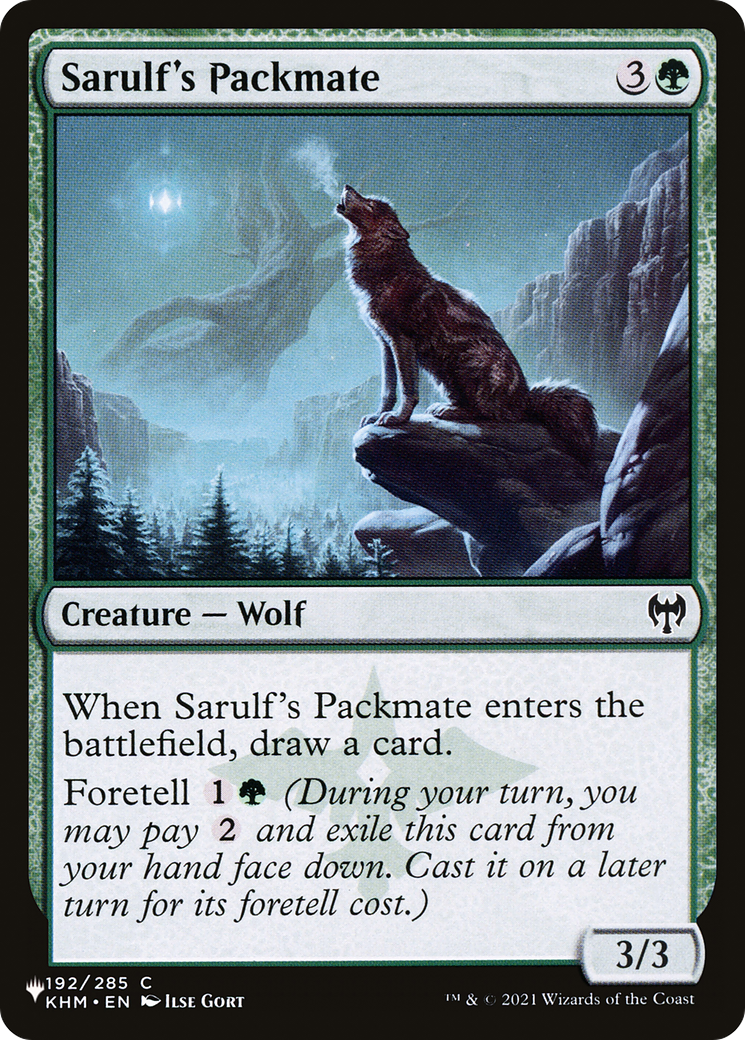 Sarulf's Packmate [The List] | Dumpster Cat Games