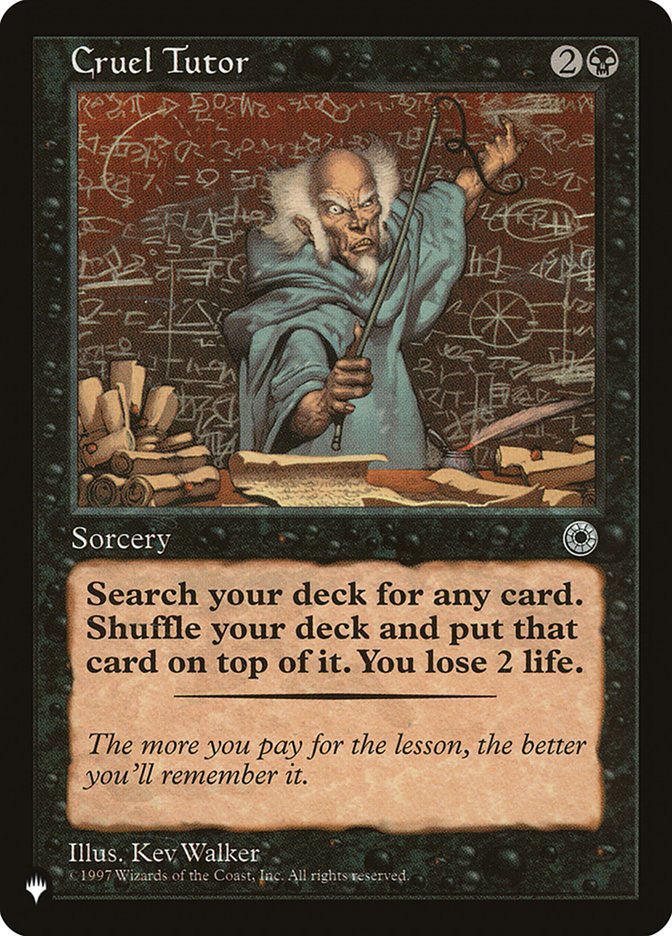 Cruel Tutor [The List] | Dumpster Cat Games