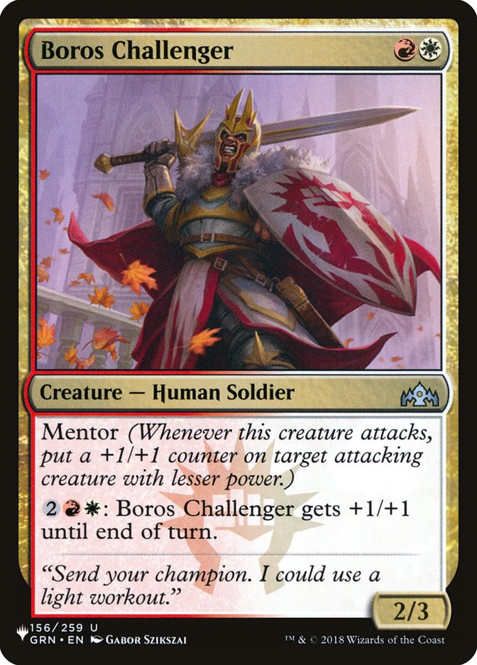 Boros Challenger [The List] | Dumpster Cat Games