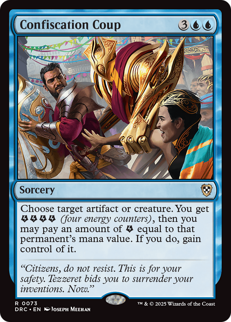 Confiscation Coup [Aetherdrift Commander] | Dumpster Cat Games