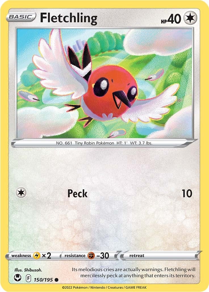 Fletchling (150/195) [Sword & Shield: Silver Tempest] | Dumpster Cat Games