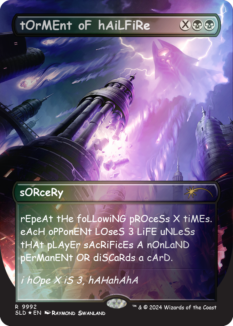 tOrMEnt oF hAiLFiRe (Rainbow Foil) [Secret Lair Drop Series] | Dumpster Cat Games