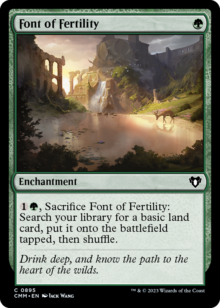 Font of Fertility [Commander Masters] | Dumpster Cat Games