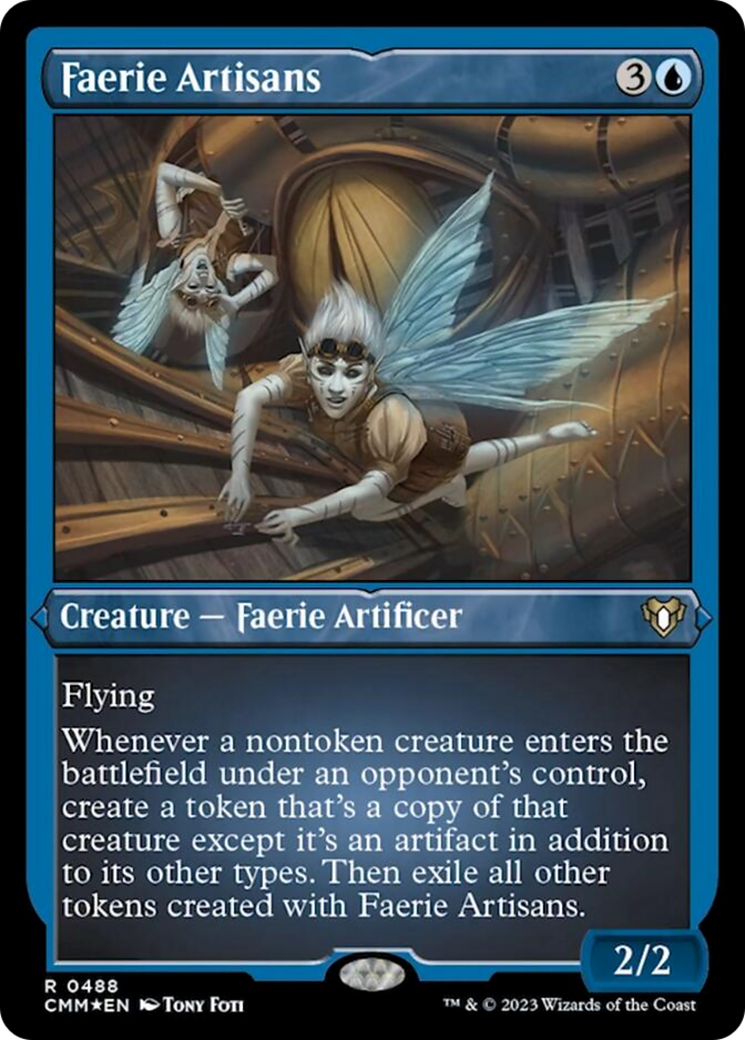 Faerie Artisans (Foil Etched) [Commander Masters] | Dumpster Cat Games