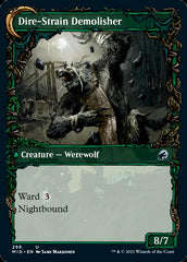 Burly Breaker // Dire-Strain Demolisher (Showcase Equinox) [Innistrad: Midnight Hunt] | Dumpster Cat Games