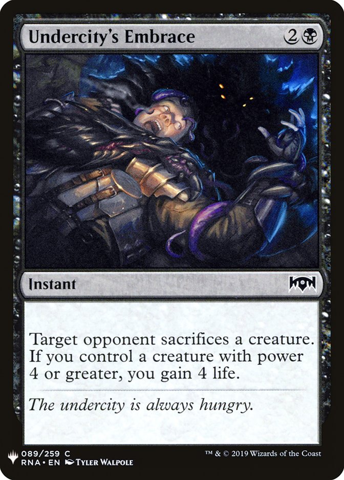 Undercity's Embrace [Mystery Booster] | Dumpster Cat Games