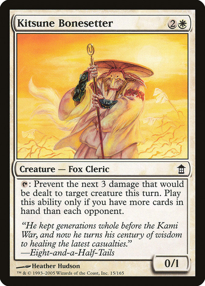 Kitsune Bonesetter [Saviors of Kamigawa] | Dumpster Cat Games