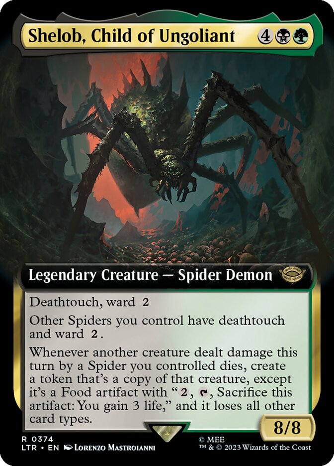 Shelob, Child of Ungoliant (Extended Art) [The Lord of the Rings: Tales of Middle-Earth] | Dumpster Cat Games
