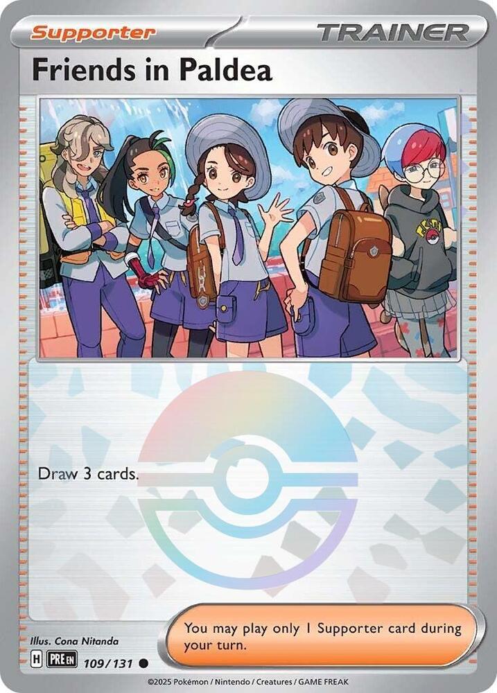 Friends in Paldea (109/131) (Poke Ball Pattern) [Scarlet & Violet: Prismatic Evolutions] | Dumpster Cat Games