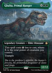 Ghalta, Primal Hunger (Borderless) [Foundations] | Dumpster Cat Games