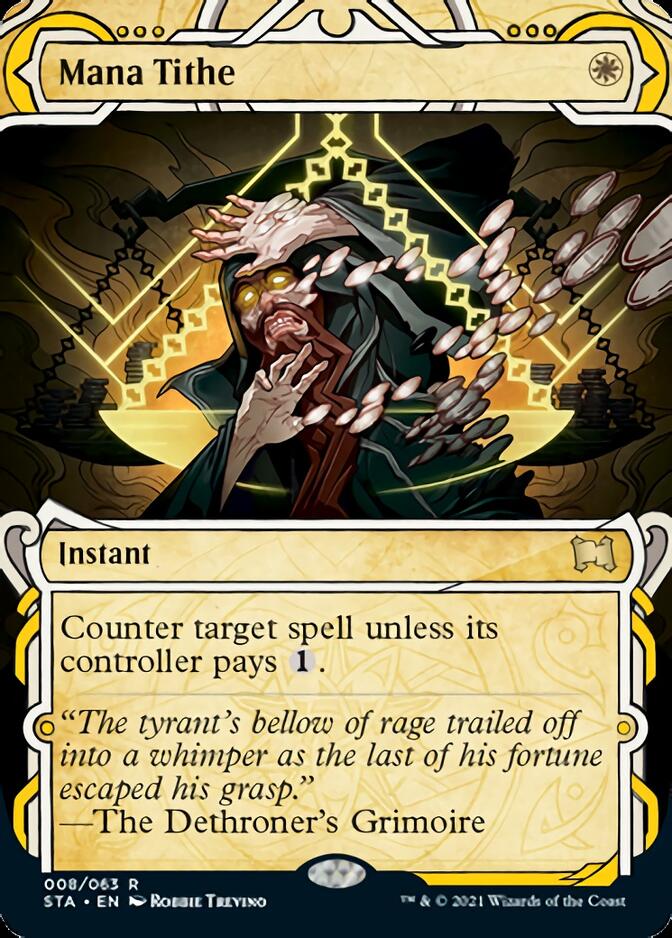 Mana Tithe (Foil Etched) [Strixhaven: Mystical Archive] | Dumpster Cat Games