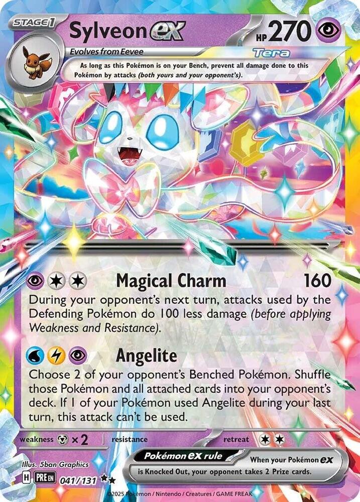 Sylveon ex (041/131) [Scarlet & Violet: Prismatic Evolutions] | Dumpster Cat Games