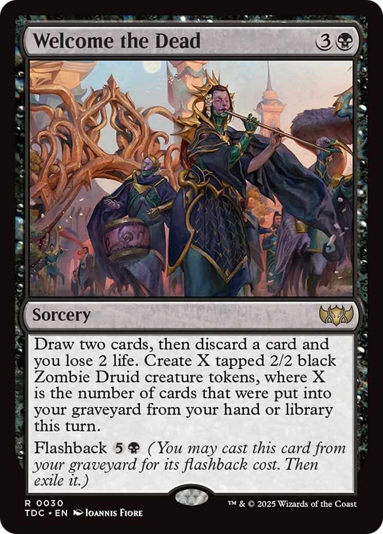 Welcome the Dead [Tarkir: Dragonstorm Commander] | Dumpster Cat Games