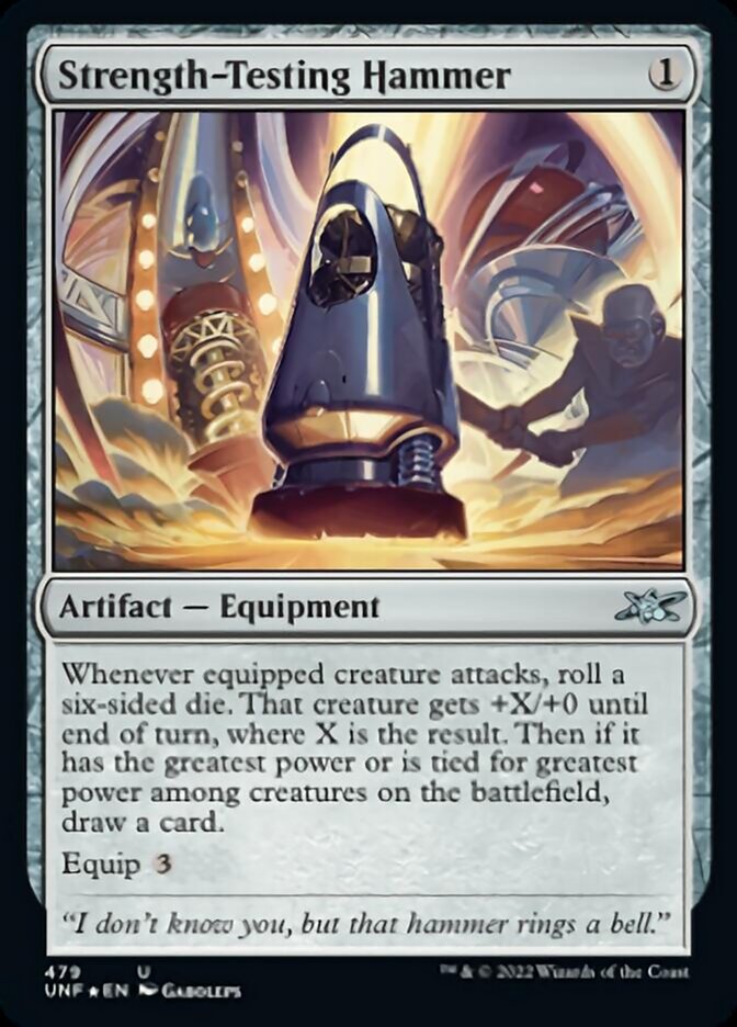 Strength-Testing Hammer (Galaxy Foil) [Unfinity] | Dumpster Cat Games