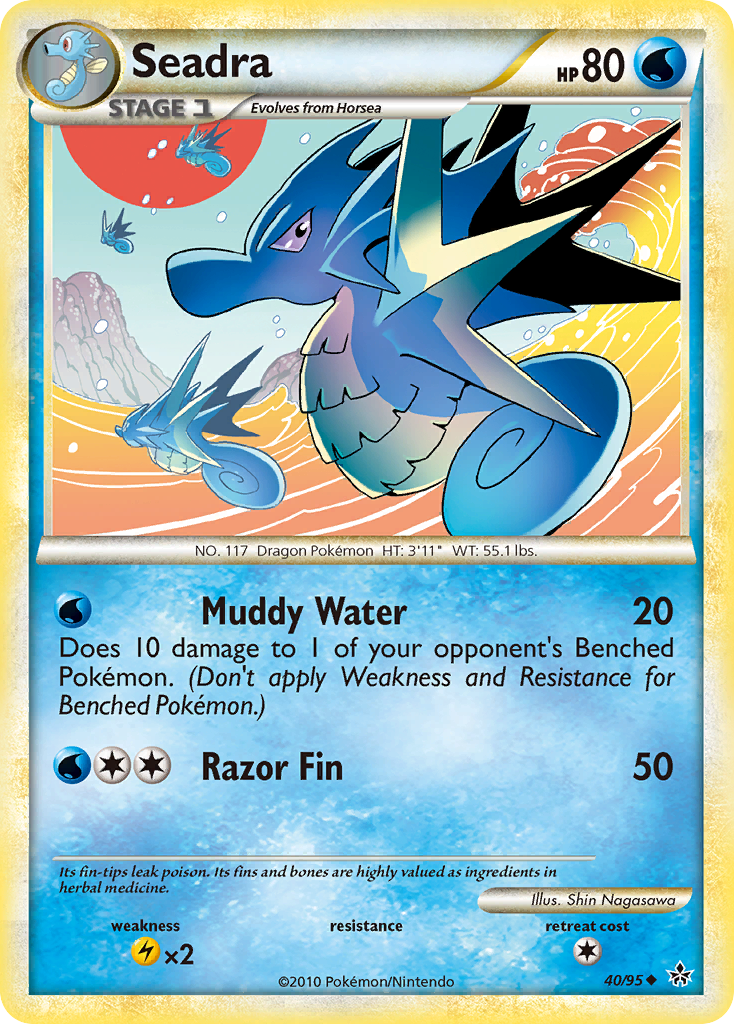 Seadra (40/95) [HeartGold & SoulSilver: Unleashed] | Dumpster Cat Games