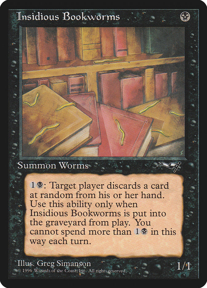 Insidious Bookworms (Multiple Worms) [Alliances] | Dumpster Cat Games