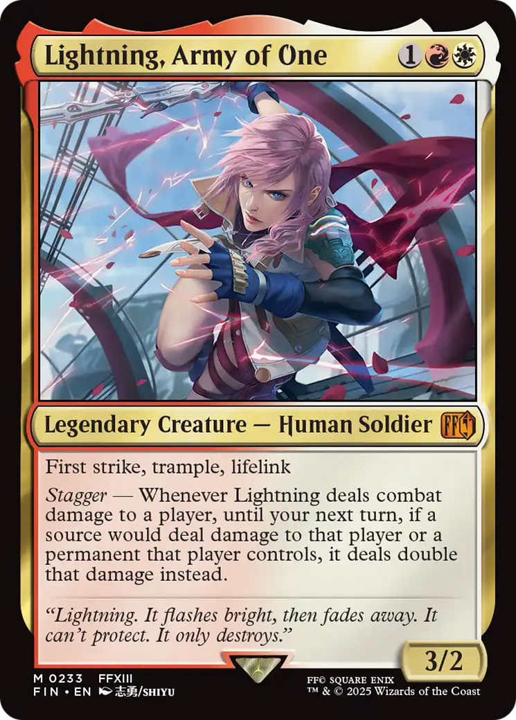Lightning, Army of One [FINAL FANTASY] | Dumpster Cat Games