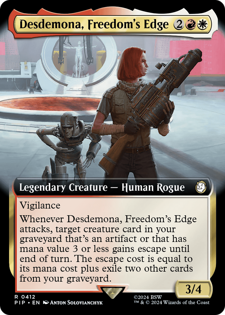Desdemona, Freedom's Edge (Extended Art) [Fallout] | Dumpster Cat Games