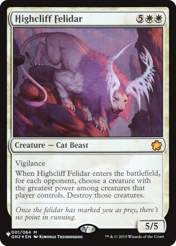 Highcliff Felidar [The List] | Dumpster Cat Games