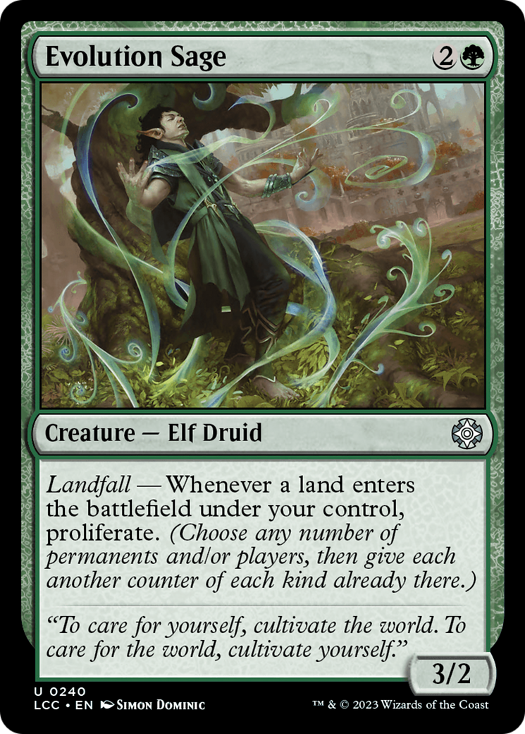 Evolution Sage [The Lost Caverns of Ixalan Commander] | Dumpster Cat Games