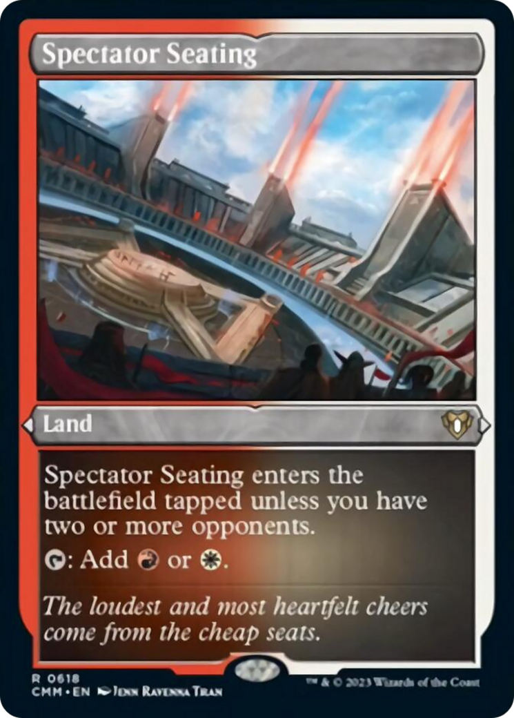 Spectator Seating (Foil Etched) [Commander Masters] | Dumpster Cat Games