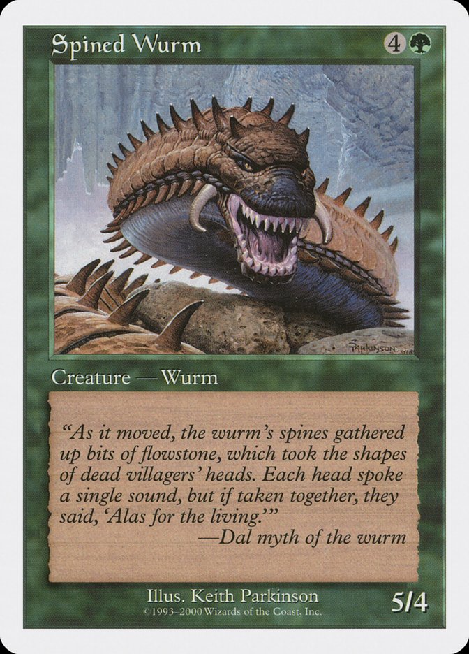 Spined Wurm [Media Promos] | Dumpster Cat Games