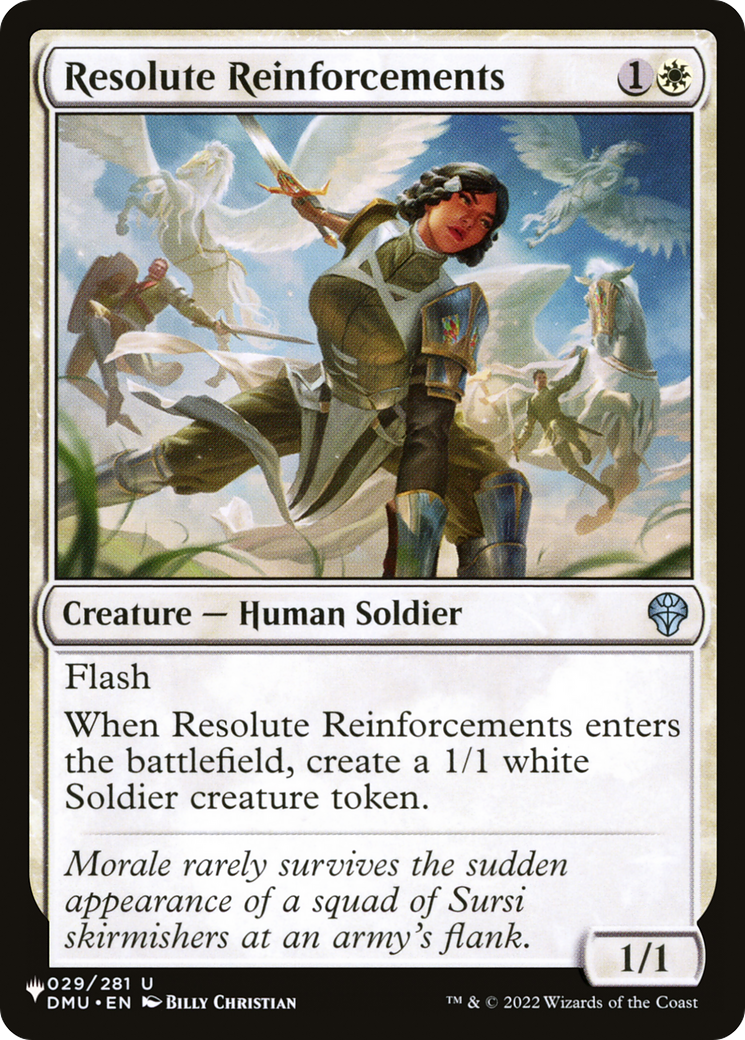 Resolute Reinforcements [The List] | Dumpster Cat Games