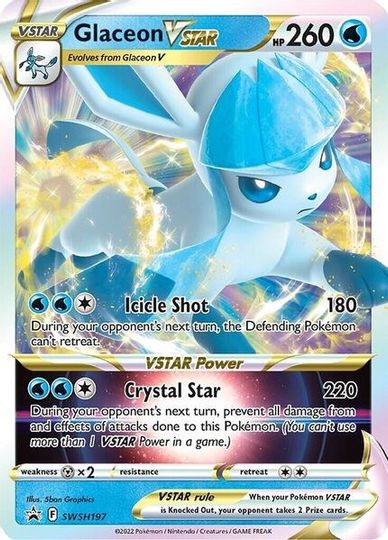 Glaceon VSTAR (SWSH197) (Jumbo Card) [Sword & Shield: Black Star Promos] | Dumpster Cat Games