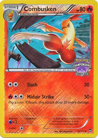 Combusken (13/111) (States Championship Promo) [XY: Furious Fists] | Dumpster Cat Games