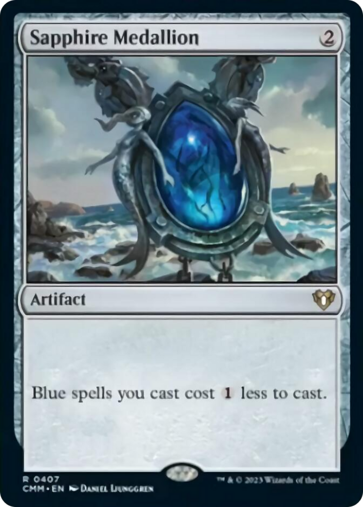 Sapphire Medallion [Commander Masters] | Dumpster Cat Games