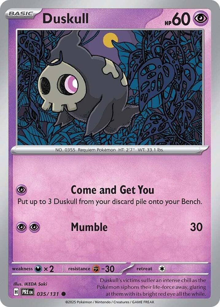 Duskull (035/131) [Scarlet & Violet: Prismatic Evolutions] | Dumpster Cat Games