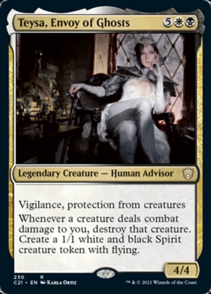 Teysa, Envoy of Ghosts [Commander 2021] | Dumpster Cat Games