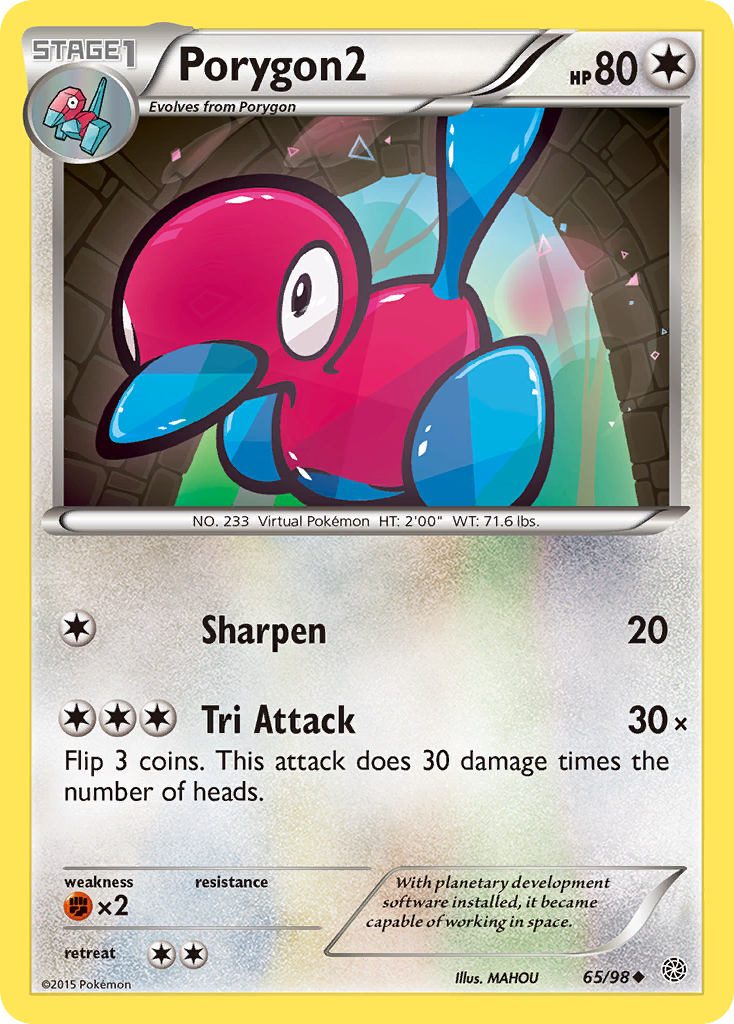 Porygon2 (65/98) [XY: Ancient Origins] | Dumpster Cat Games