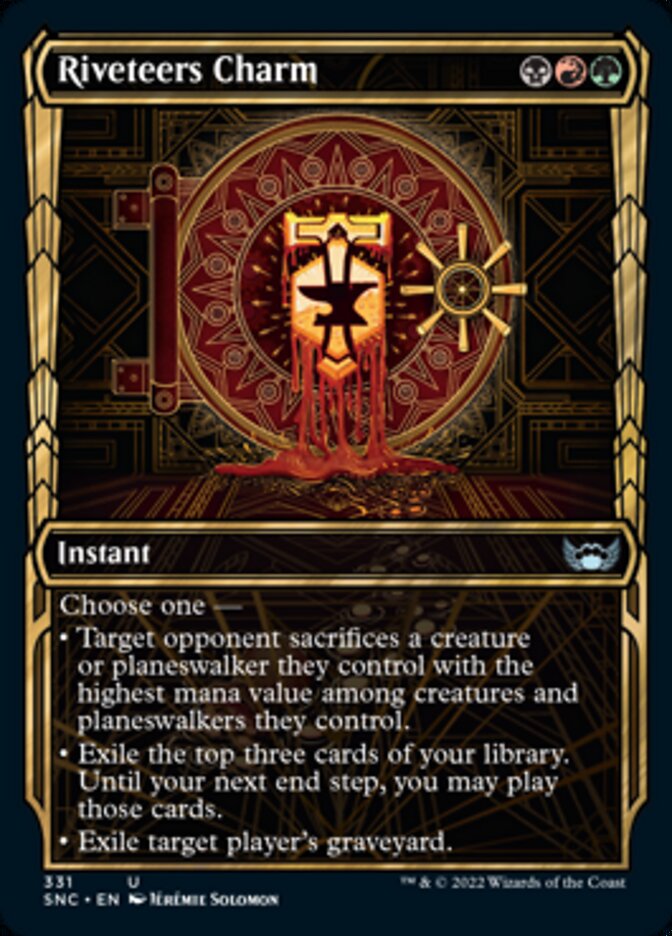 Riveteers Charm (Showcase Golden Age) [Streets of New Capenna] | Dumpster Cat Games