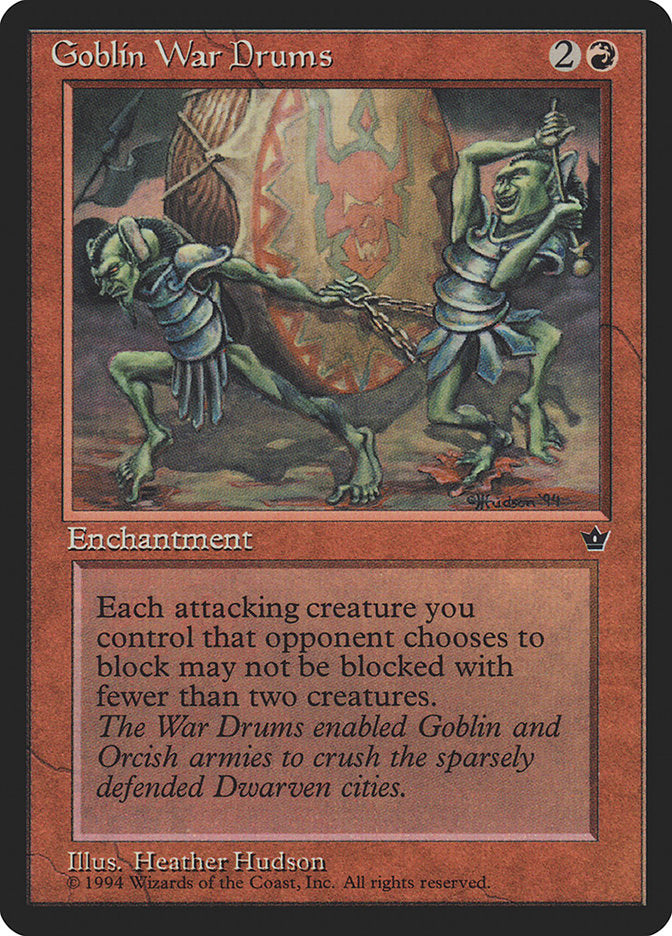 Goblin War Drums (Heather Hudson) [Fallen Empires] | Dumpster Cat Games