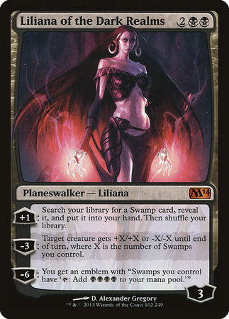 Liliana of the Dark Realms [Magic 2014] | Dumpster Cat Games