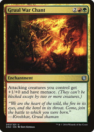 Gruul War Chant [Conspiracy: Take the Crown] | Dumpster Cat Games