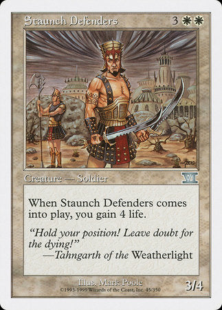 Staunch Defenders [Classic Sixth Edition] | Dumpster Cat Games