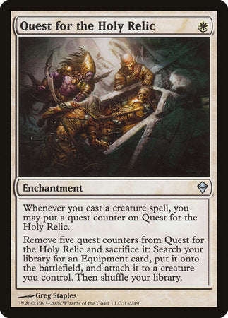 Quest for the Holy Relic [Zendikar] | Dumpster Cat Games