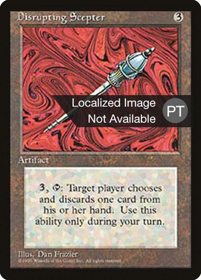 Disrupting Scepter [Fourth Edition (Foreign Black Border)] | Dumpster Cat Games