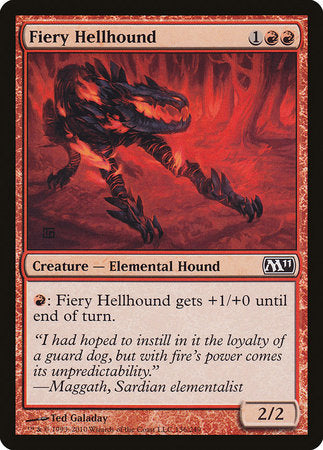 Fiery Hellhound [Magic 2011] | Dumpster Cat Games