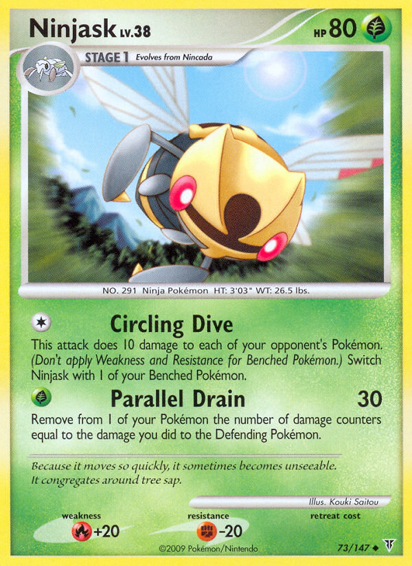 Ninjask (73/147) [Platinum: Supreme Victors] | Dumpster Cat Games