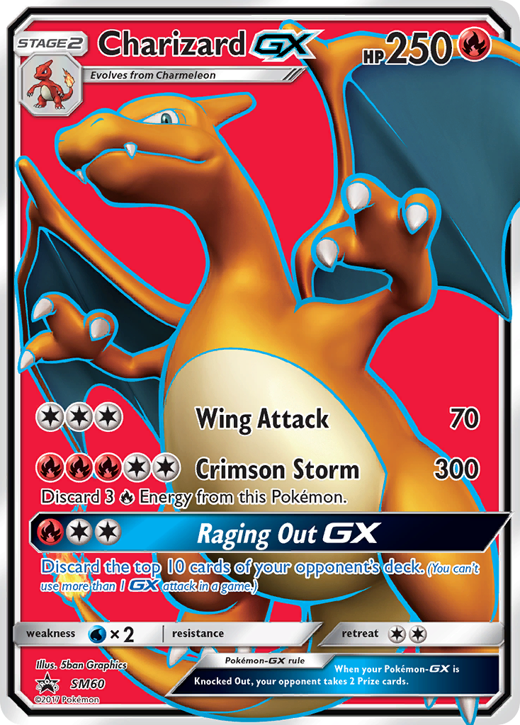 Charizard GX (SM60) (Jumbo Card) [Sun & Moon: Black Star Promos] | Dumpster Cat Games