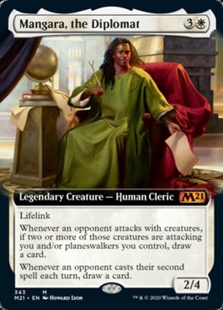 Mangara, the Diplomat (Extended Art) [Core Set 2021] | Dumpster Cat Games