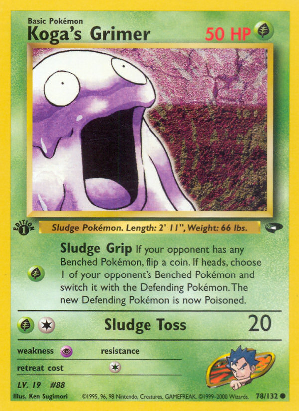 Koga's Grimer (78/132) [Gym Challenge 1st Edition] | Dumpster Cat Games