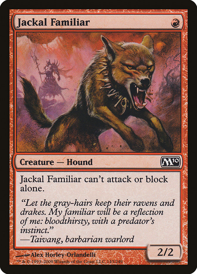 Jackal Familiar [Magic 2010] | Dumpster Cat Games