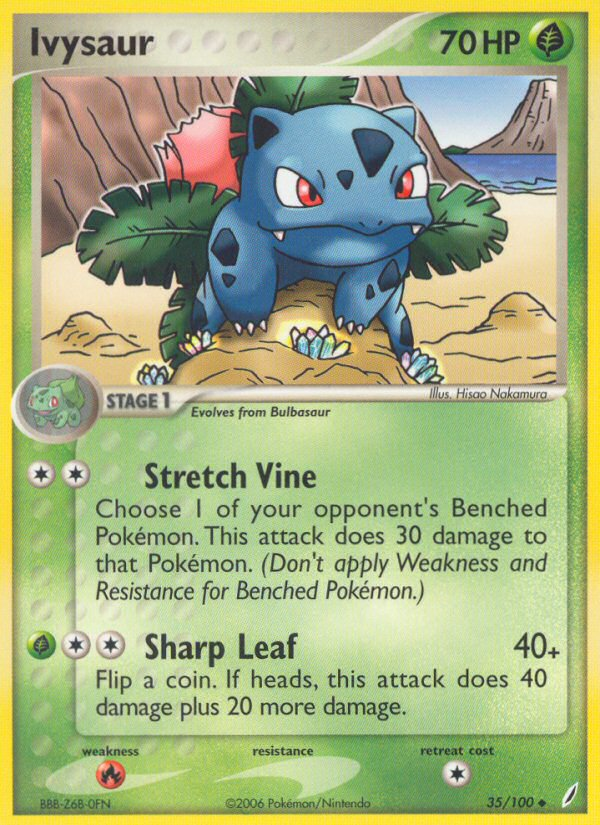 Ivysaur (35/100) [EX: Crystal Guardians] | Dumpster Cat Games