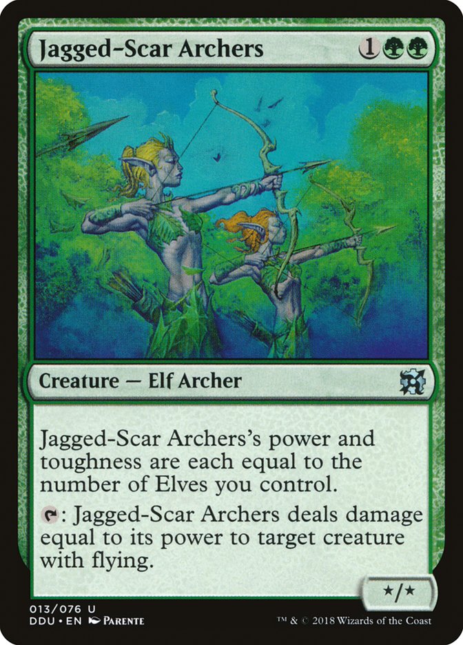 Jagged-Scar Archers [Duel Decks: Elves vs. Inventors] | Dumpster Cat Games