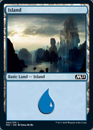 Island (264) [Core Set 2021] | Dumpster Cat Games