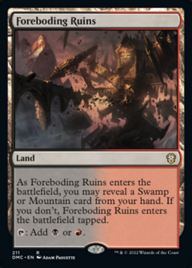 Foreboding Ruins [Dominaria United Commander] | Dumpster Cat Games